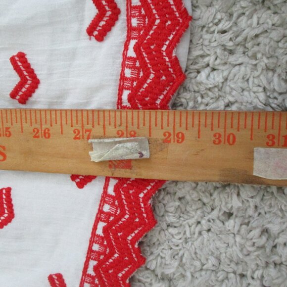 ASOS Embroidered Smock Top white size 4 sheer - Picture 11 of 16